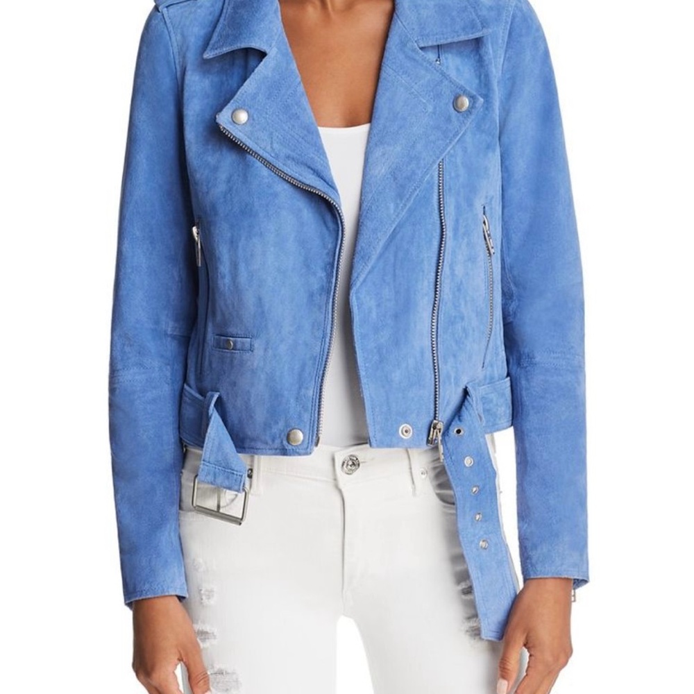 Blank NYC Blue Moto Jacket
